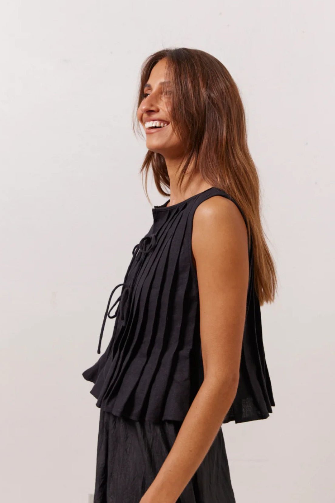 Honora Ruffle Hem Tie-Front Top - Women's Everyday Fashion Top - Image 18