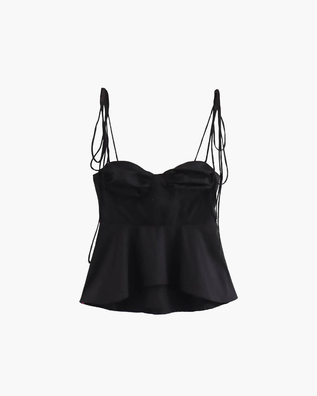 Jada Peplum Corset Cami Top - Women's Everyday Fashion Top - Image 7