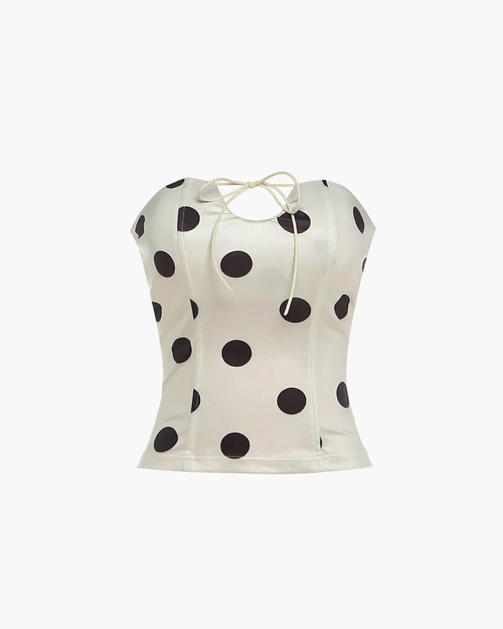 Jaida Polka Dot Strapless Top - Women's Everyday Fashion Top