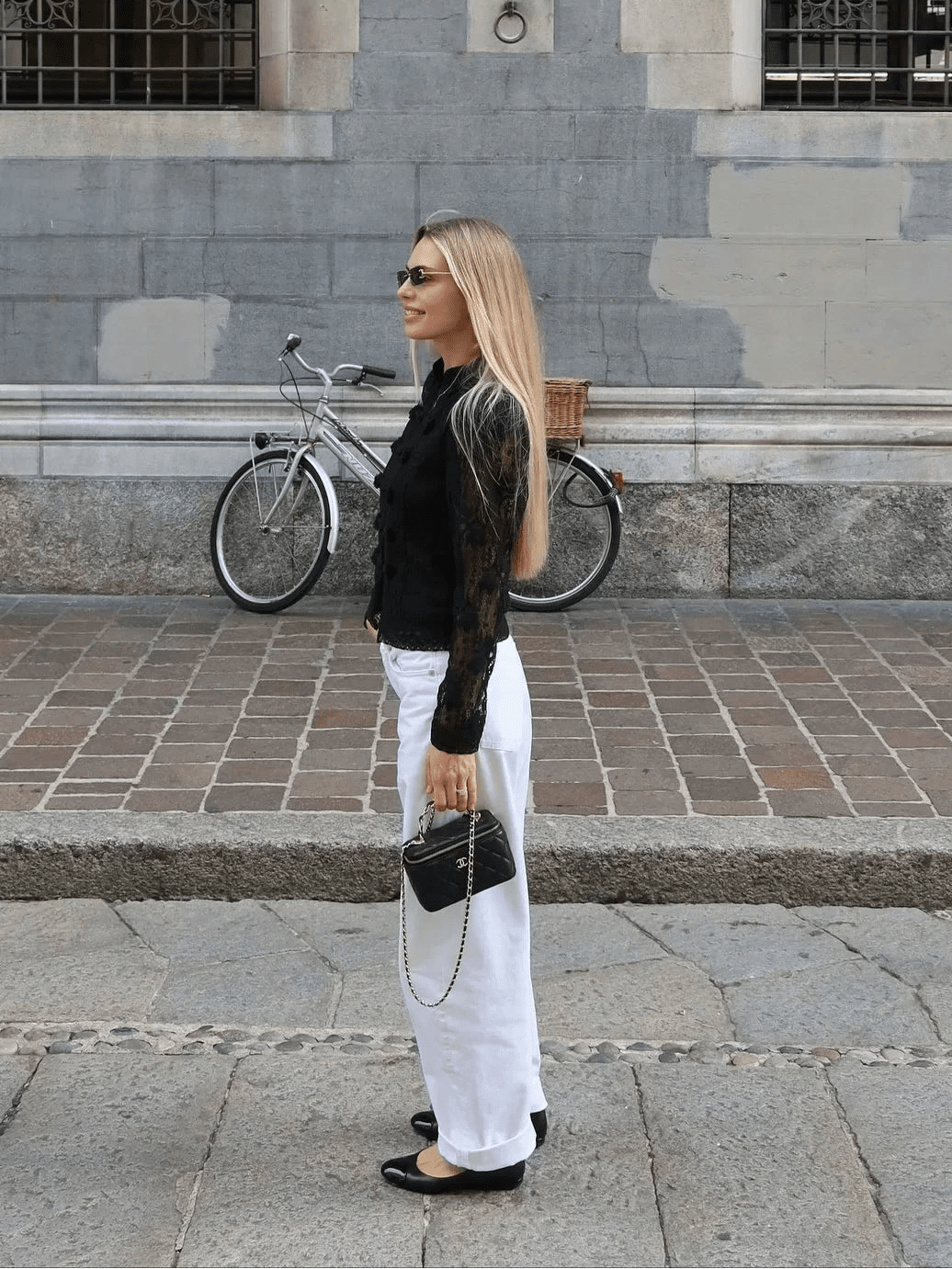 Katalina Puff Sleeve Lace Blouse - Women's Everyday Fashion Top - Image 3