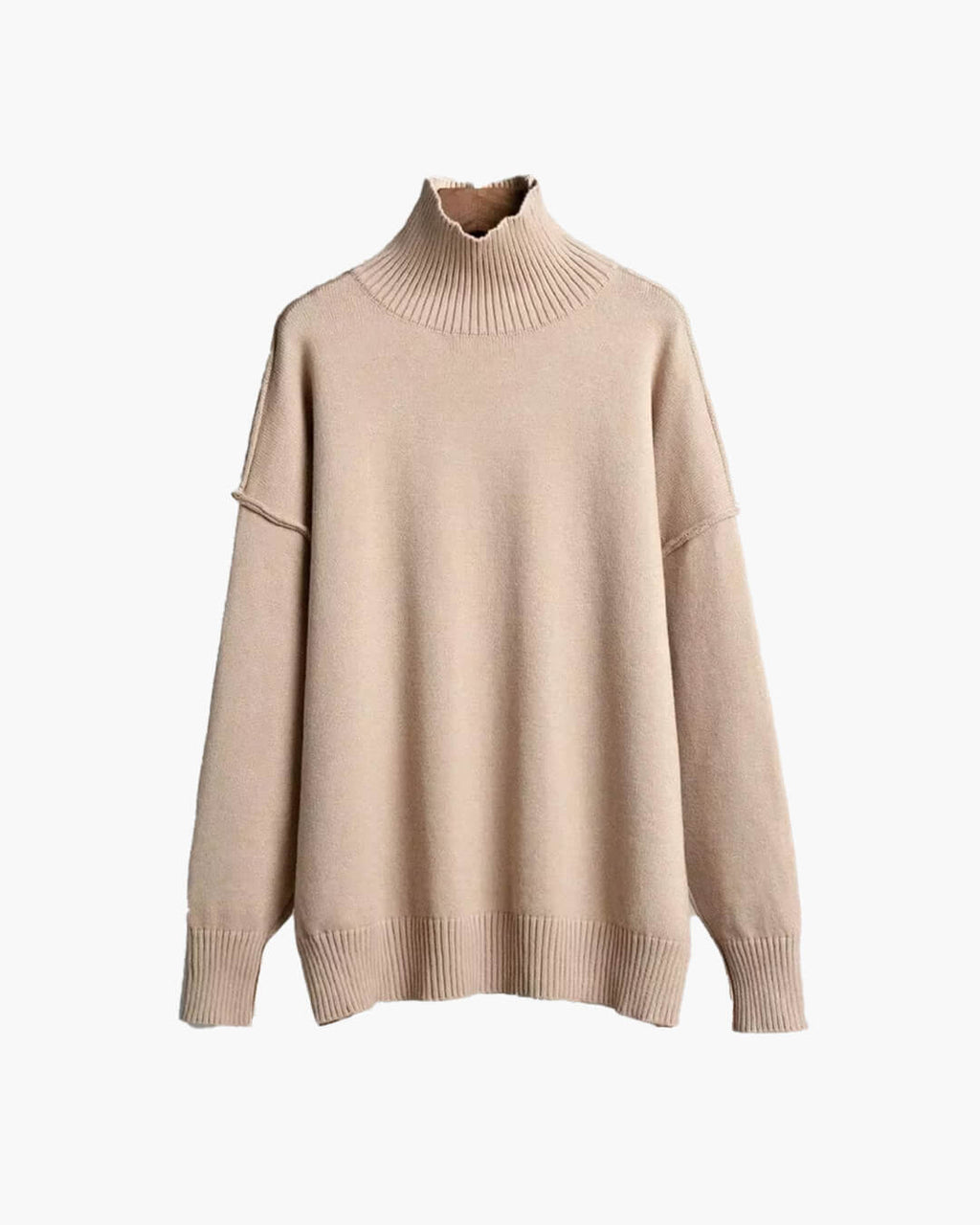 Katie Turtleneck Knit Sweater - Women's Everyday Fashion Top - Image 2