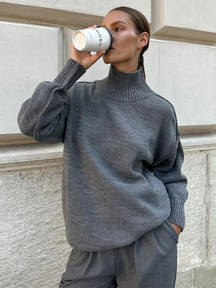 Katie Turtleneck Knit Sweater - Women's Everyday Fashion Top - Image 11