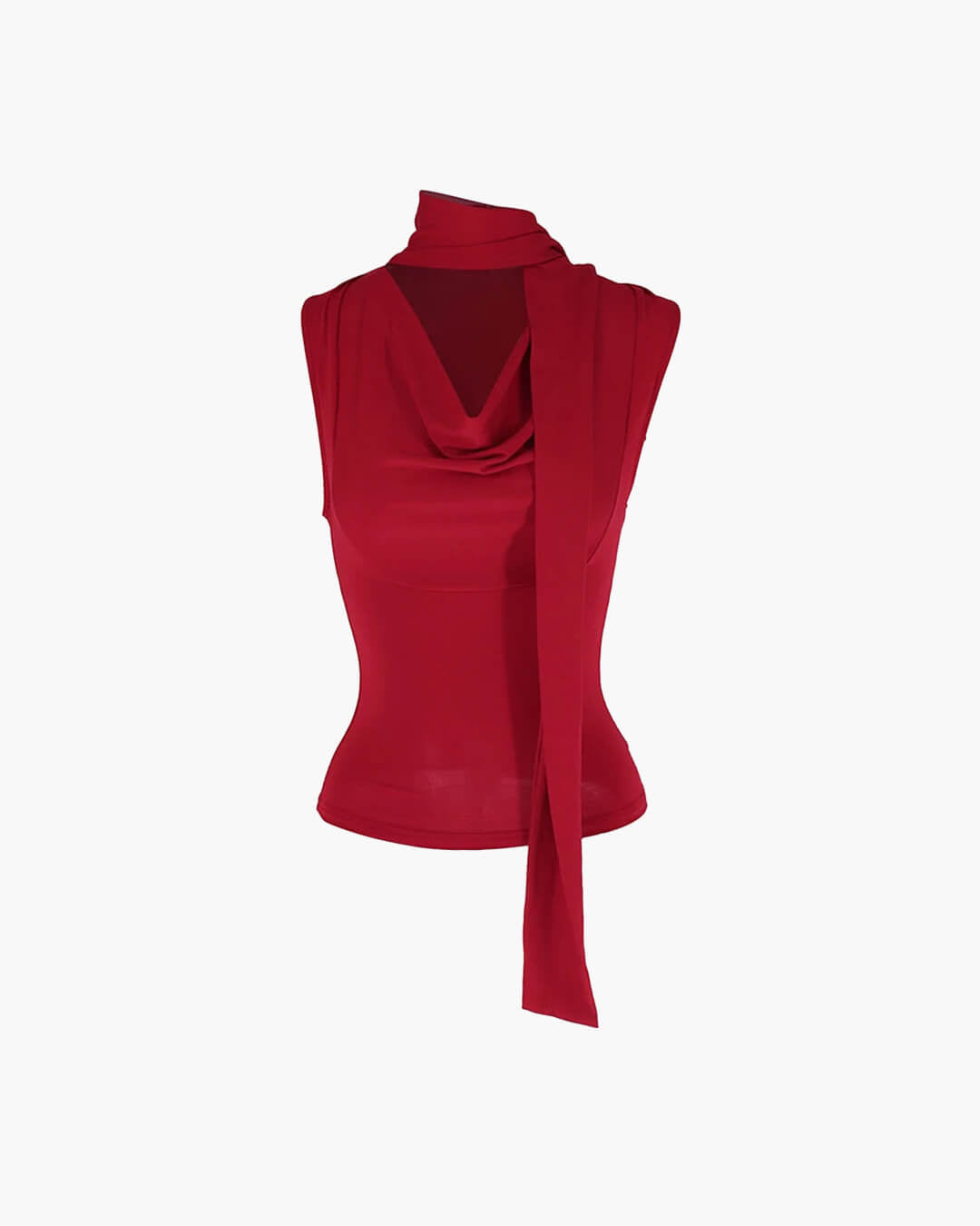 Lydia Neck Tie Up Sleeveless Top - Women's Everyday Fashion Top - Image 7