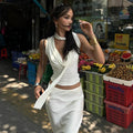 Lydia Neck Tie Up Sleeveless Top - Women's Everyday Fashion Top - Image 8