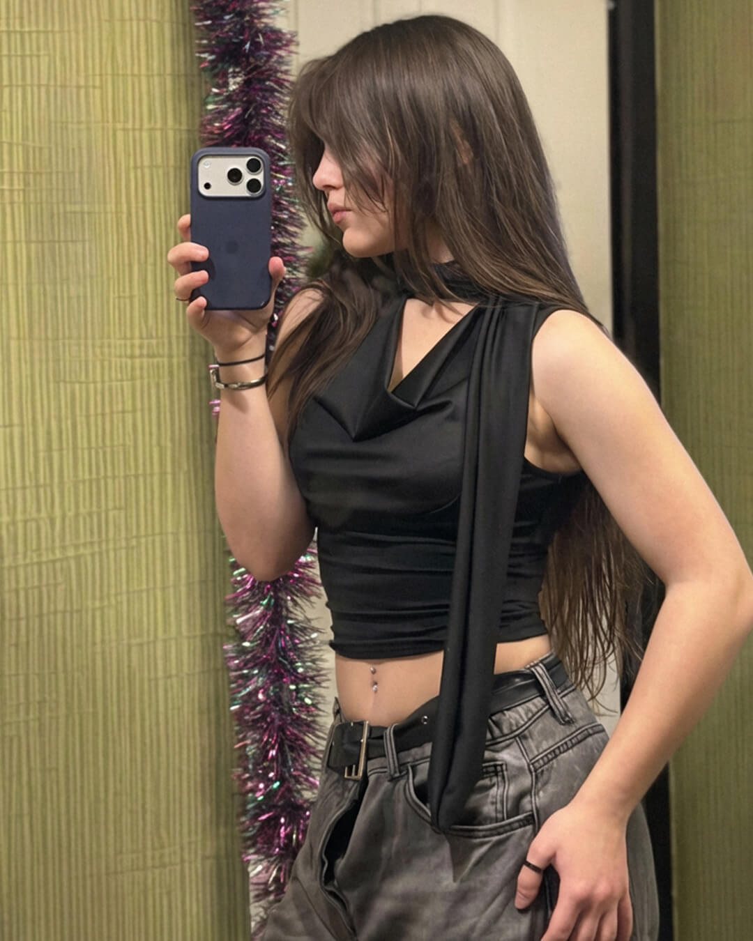 Lydia Neck Tie Up Sleeveless Top - Women's Everyday Fashion Top