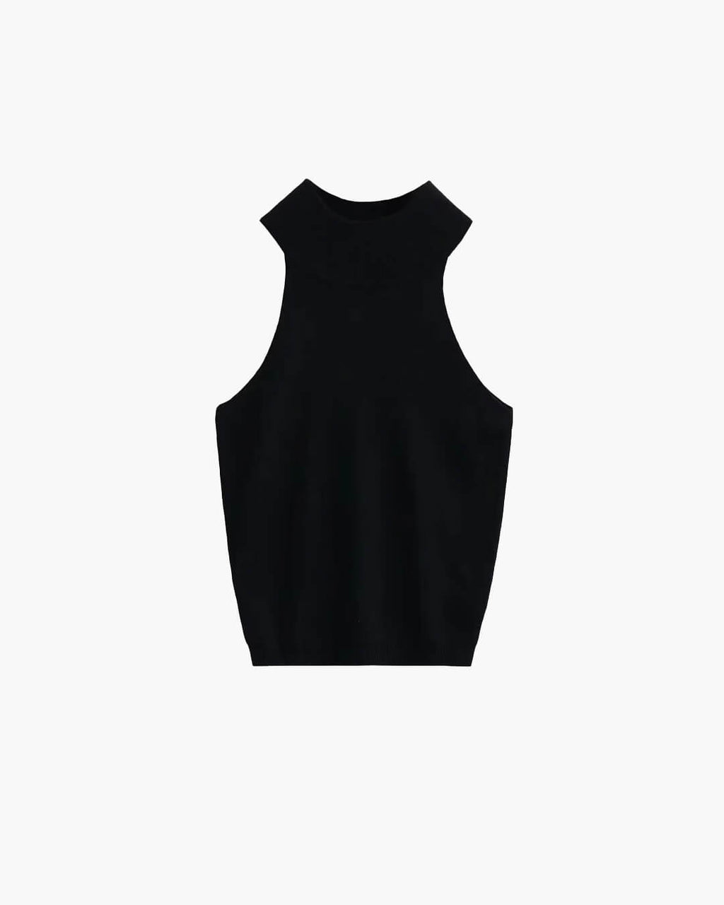 Nicky Halter Neck Sleeveless Knit Crop Top - Women's Everyday Fashion Top - Image 6