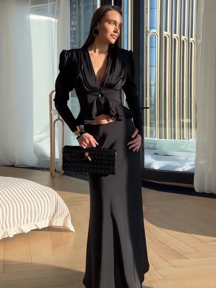 Nicky Pleated Puff Sleeve Top - Women's Everyday Fashion Top - Image 6