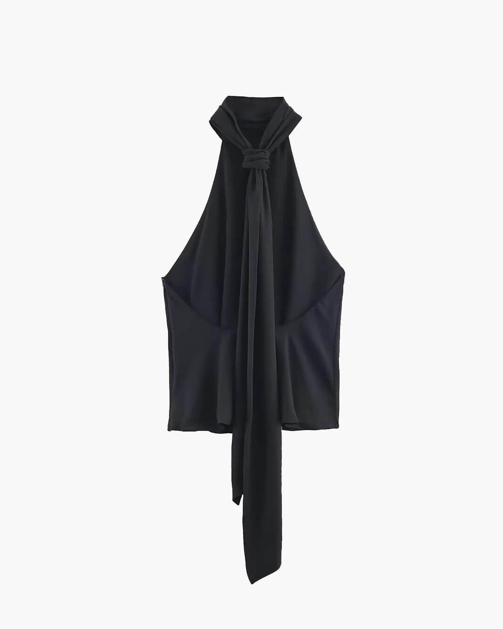 Noemi Tie Back Halter Neck Top - Women's Everyday Fashion Top - Image 8