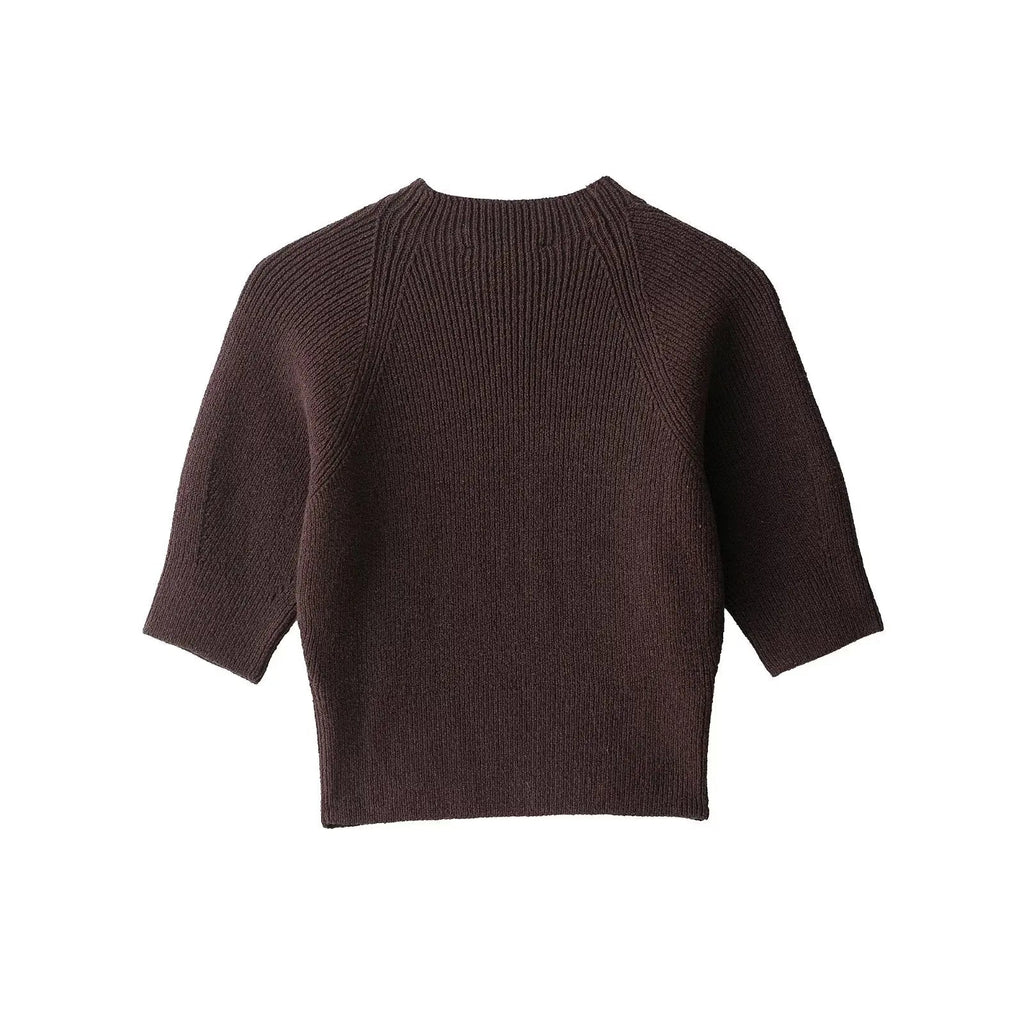 Paloma Seamless Knit Crop Top - Women's Everyday Fashion Top - Image 3