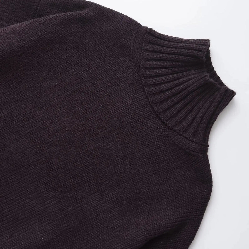 Phoebe Oversized Turtleneck Sweater - Women's Everyday Fashion Top - Image 4