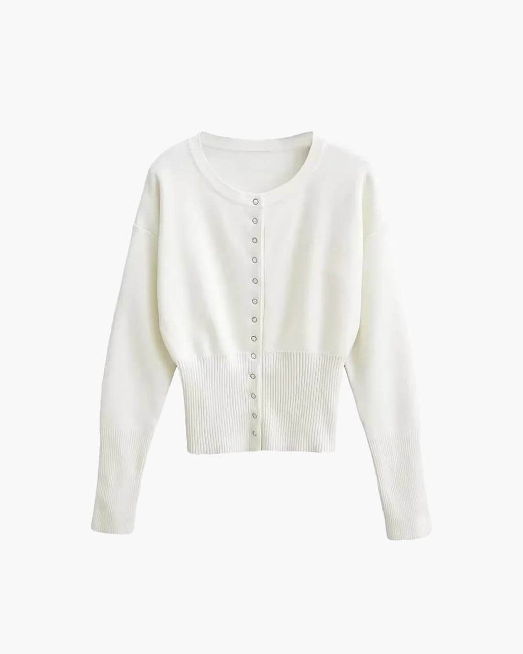 Shelly Snap Button Knit Cardigan - Women's Everyday Fashion Top - Image 7