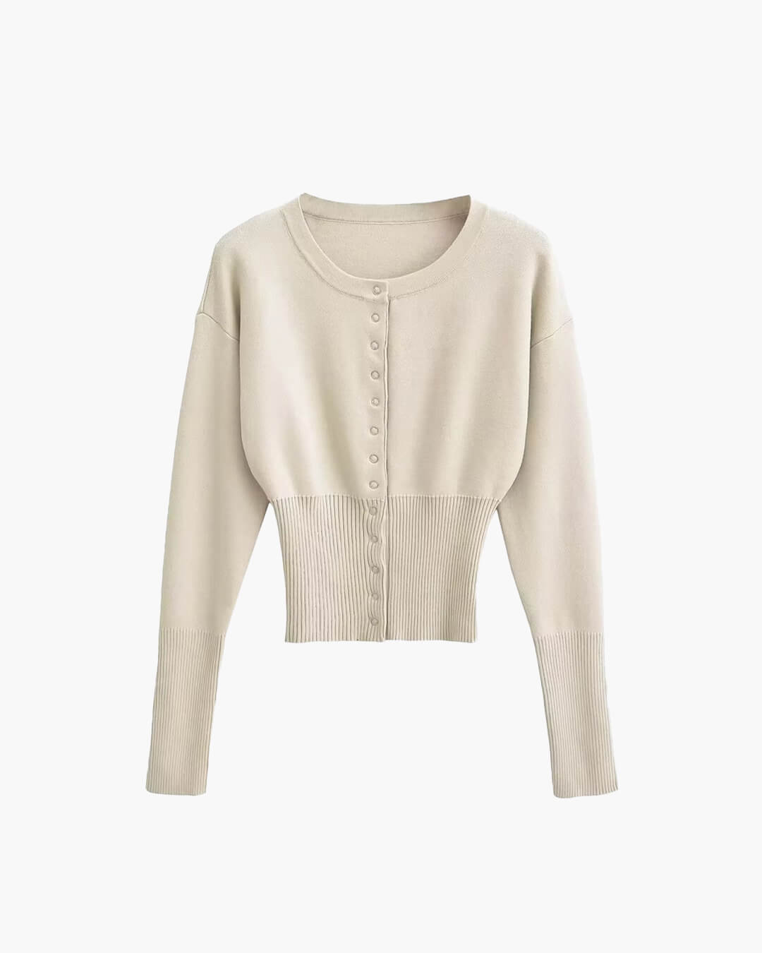 Shelly Snap Button Knit Cardigan - Women's Everyday Fashion Top