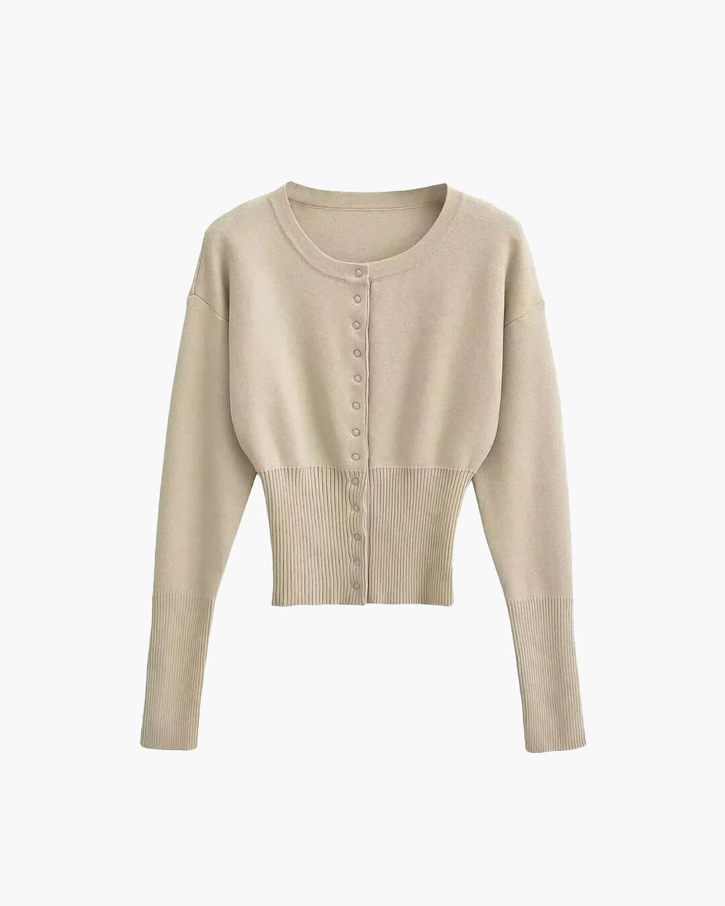 Shelly Snap Button Knit Cardigan - Women's Everyday Fashion Top - Image 2