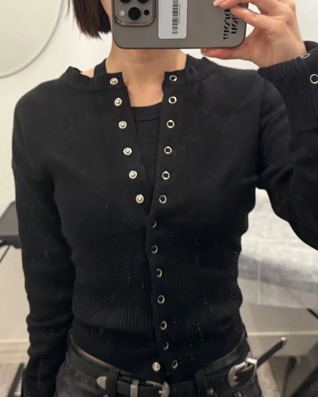 Shelly Snap Button Knit Cardigan - Women's Everyday Fashion Top - Image 5