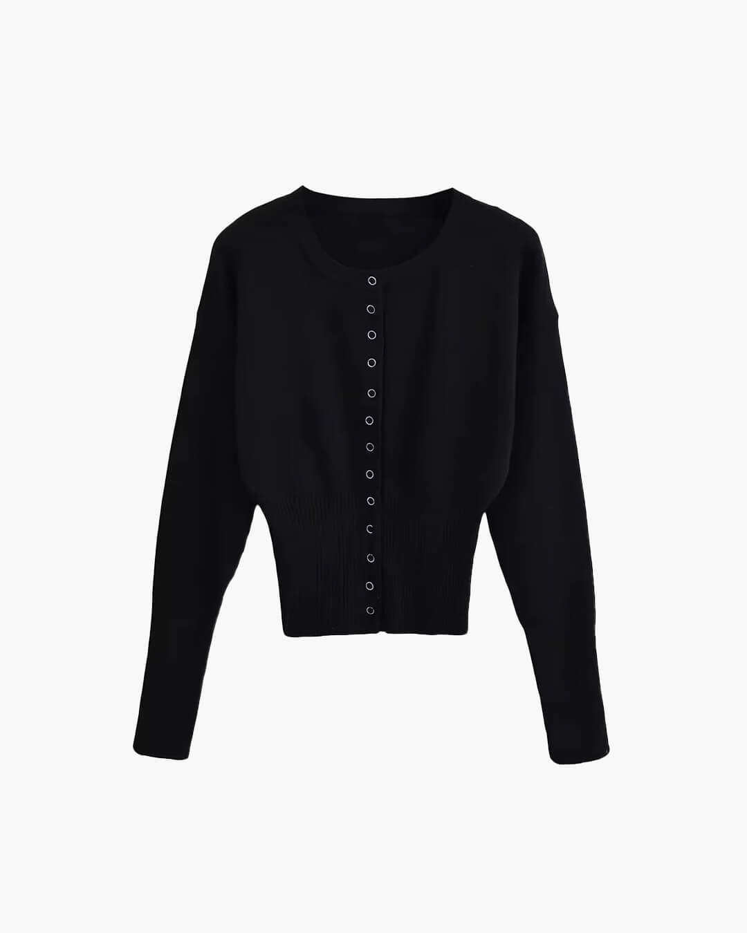 Shelly Snap Button Knit Cardigan - Women's Everyday Fashion Top - Image 4