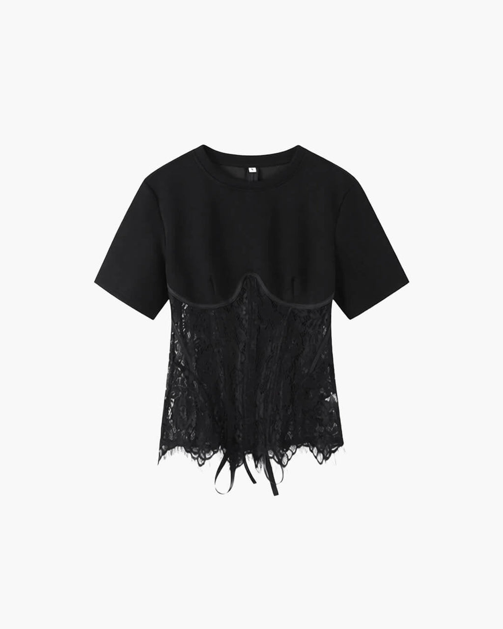Suzie Lace Corset Top - Women's Everyday Fashion Top - Image 4