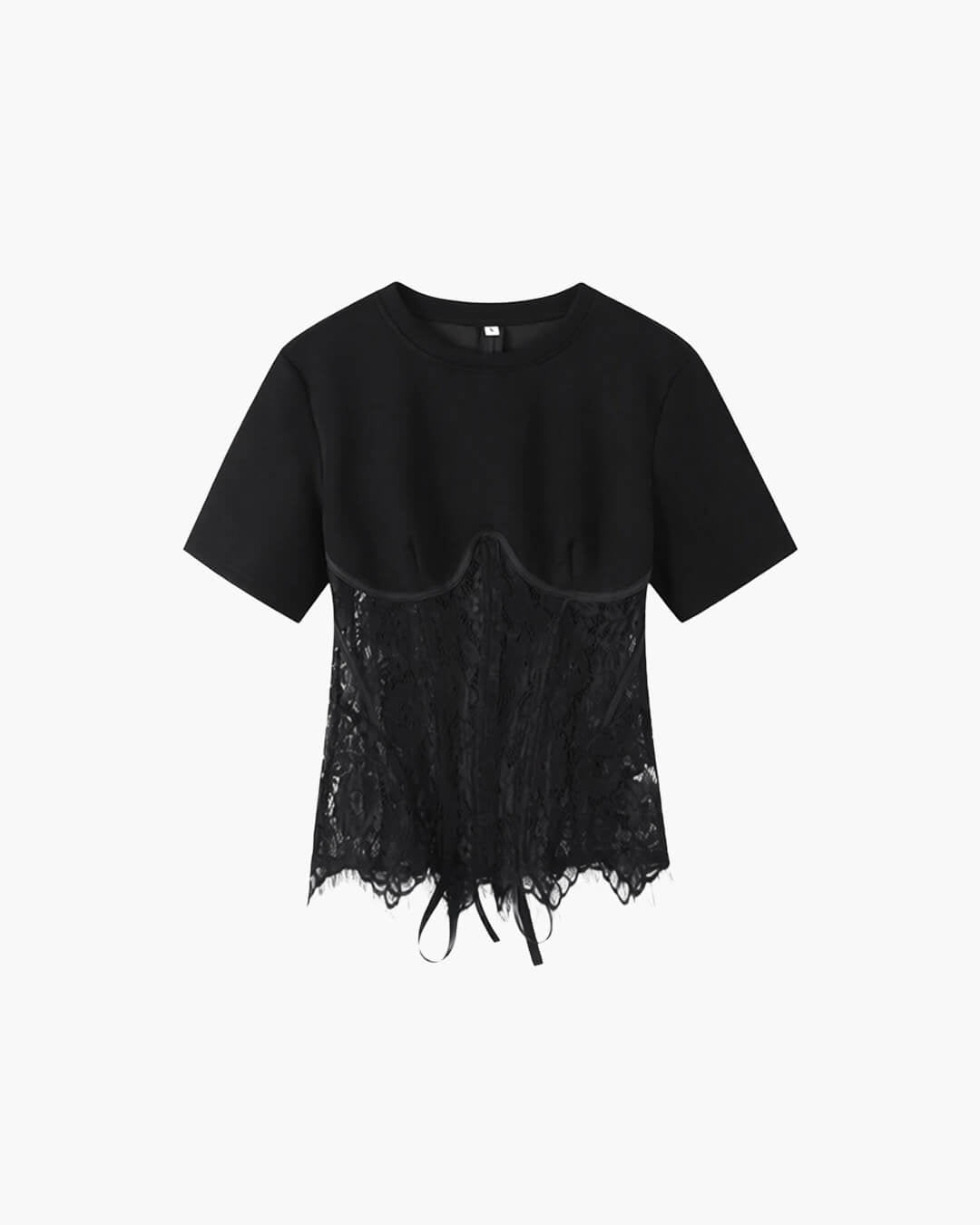 Suzie Lace Corset Top - Women's Everyday Fashion Top - Image 4