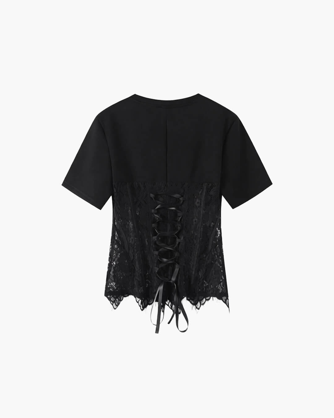 Suzie Lace Corset Top - Women's Everyday Fashion Top - Image 5