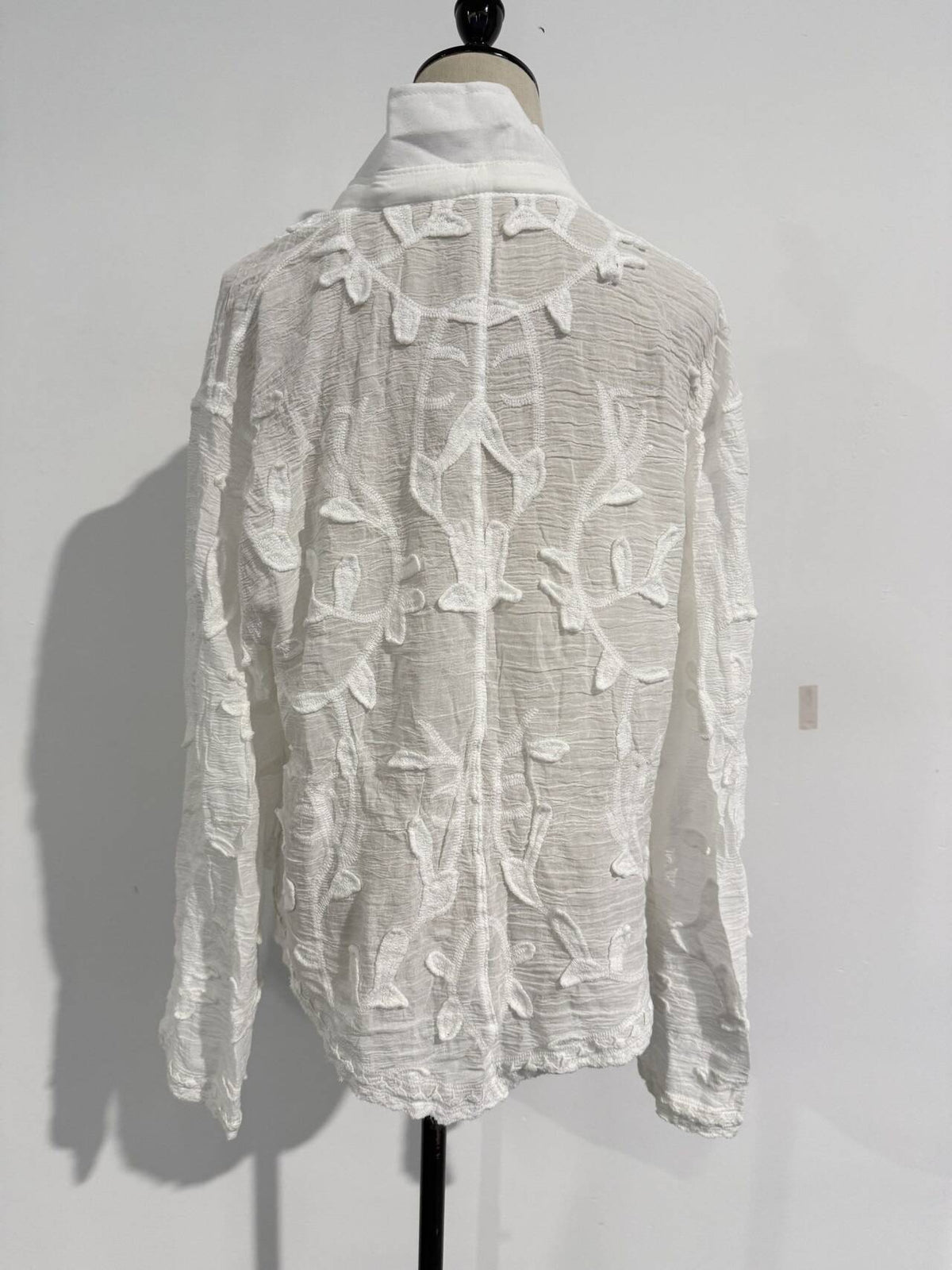 Tina Long Sleeve Embroidered Blouse - Women's Everyday Fashion Top - Image 5