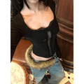 Wren Lace Patchwork Square Neck Crop Top - Women's Everyday Fashion Top - Image 5