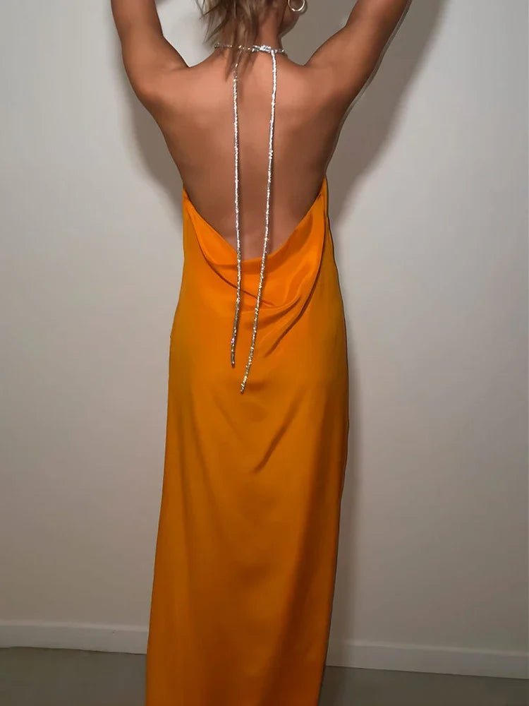 Claudia Sequin Halter Maxi Dress - Elegant Occasion Dress for Women - Image 5