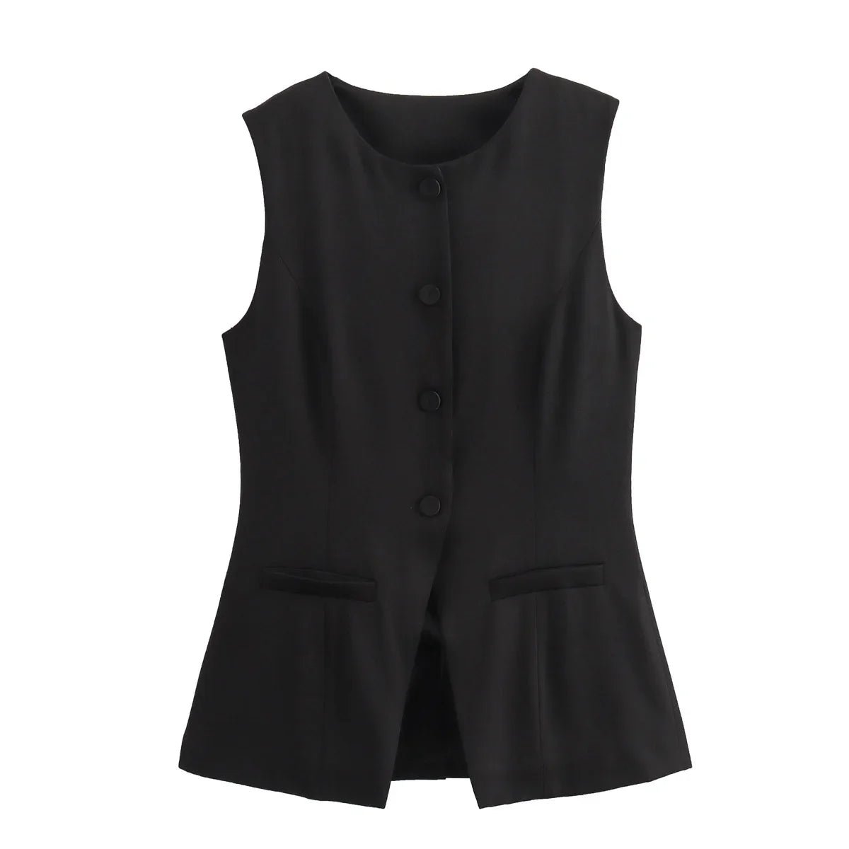 Priya Button-Up Vest Top - Women's Layering Vest - Image 8