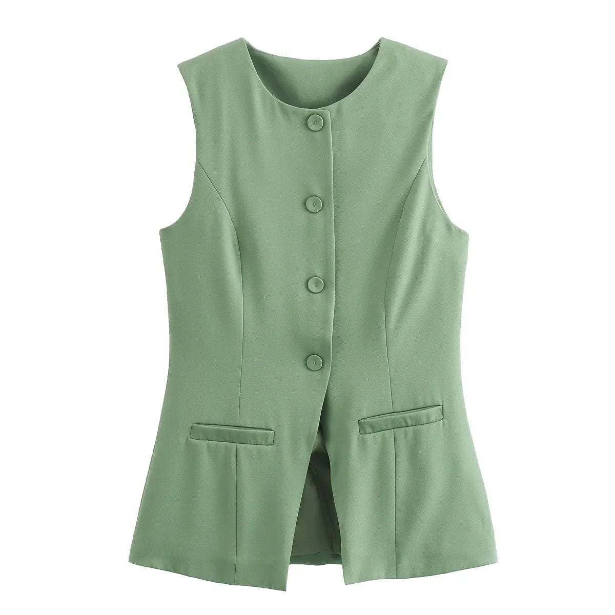 Priya Button-Up Vest Top - Women's Layering Vest - Image 10