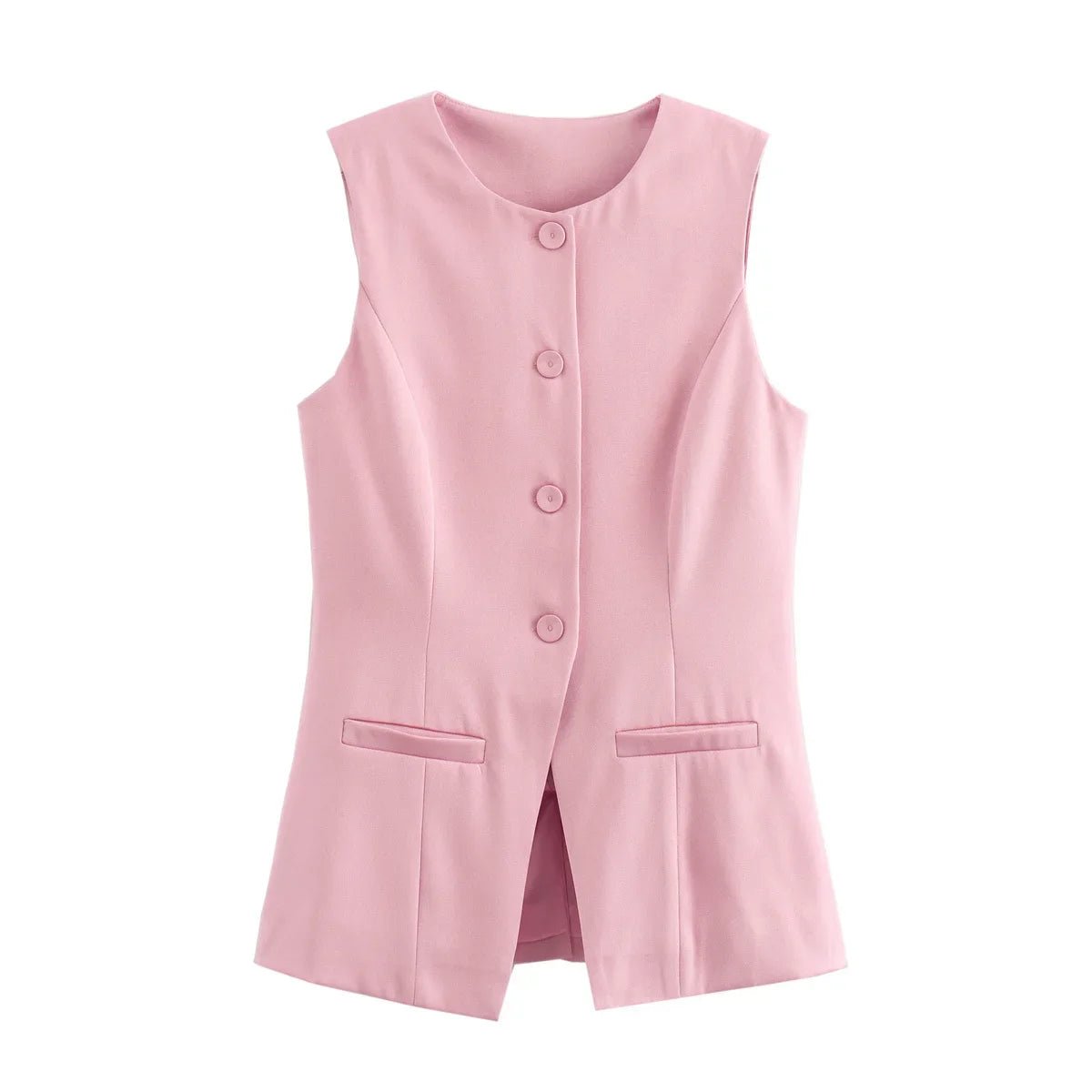 Priya Button-Up Vest Top - Women's Layering Vest - Image 11