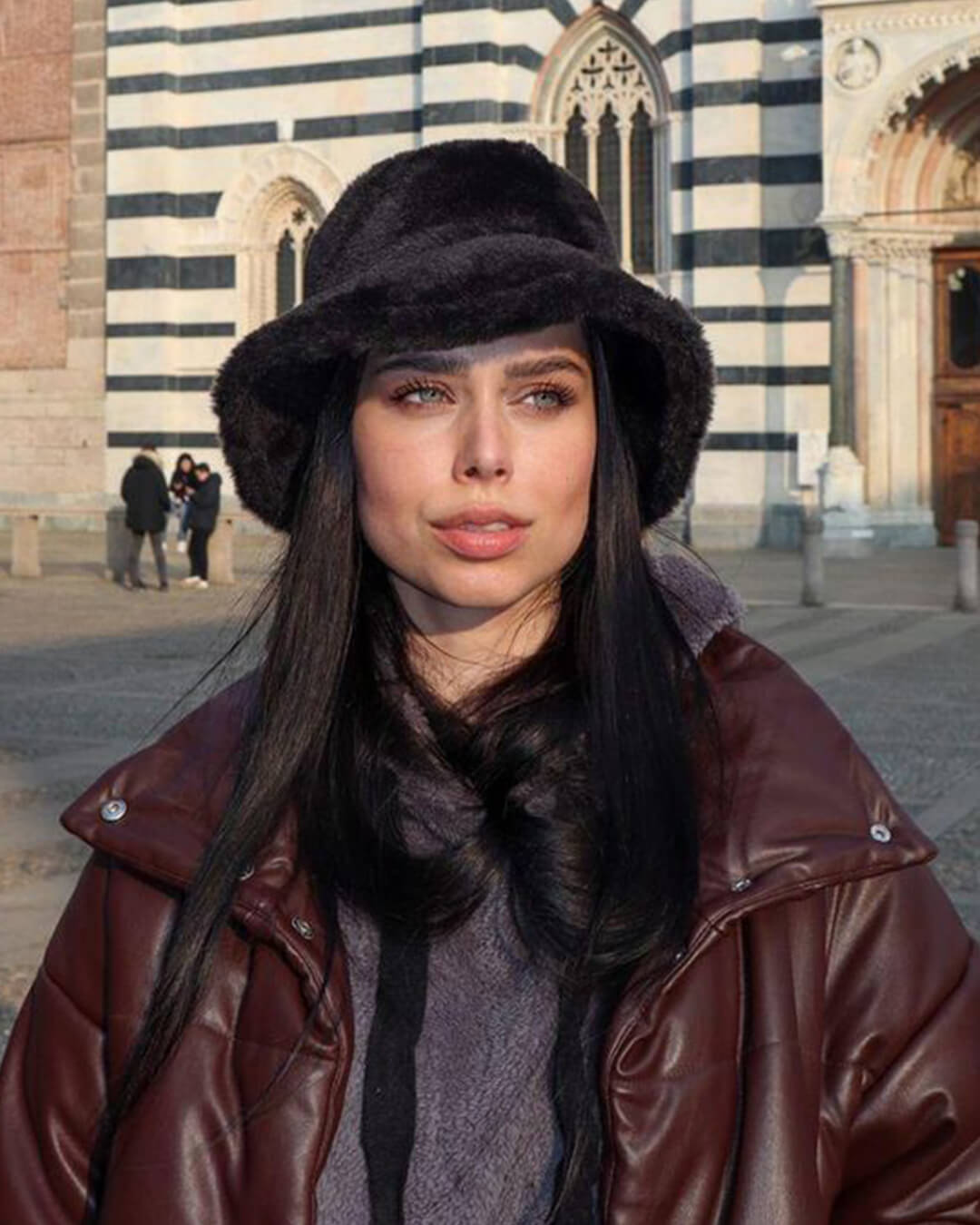 Pauleen Women's Fluffy Bucket Hat - Warm Faux Fur Winter Fisherman Hat - Image 11