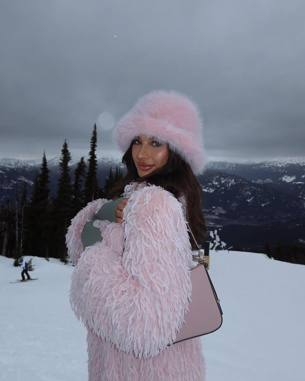 Tracy Women's Faux Fur Hat - Fluffy Winter Beanie for Cold Weather - Image 13