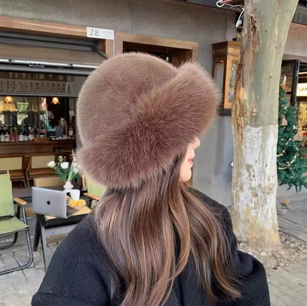 Tracy Women's Faux Fur Hat - Fluffy Winter Beanie for Cold Weather - Image 5