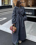 Alicia Gray Belted Long Coat - Women's Fall and Winter Outerwear - Image 5