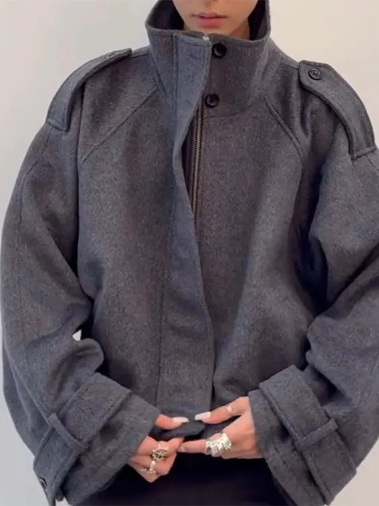 Fiona Cropped Coat - Women's Fall and Winter Outerwear - Image 5