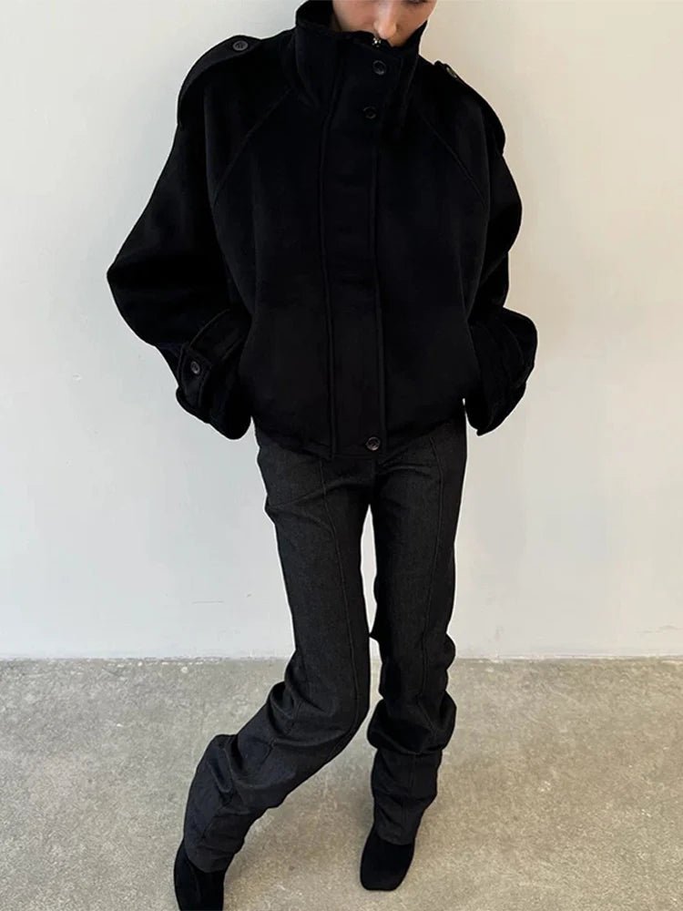 Fiona Cropped Coat - Women's Fall and Winter Outerwear - Image 3
