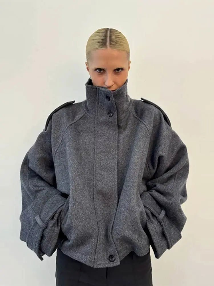 Fiona Cropped Coat - Women's Fall and Winter Outerwear - Image 4