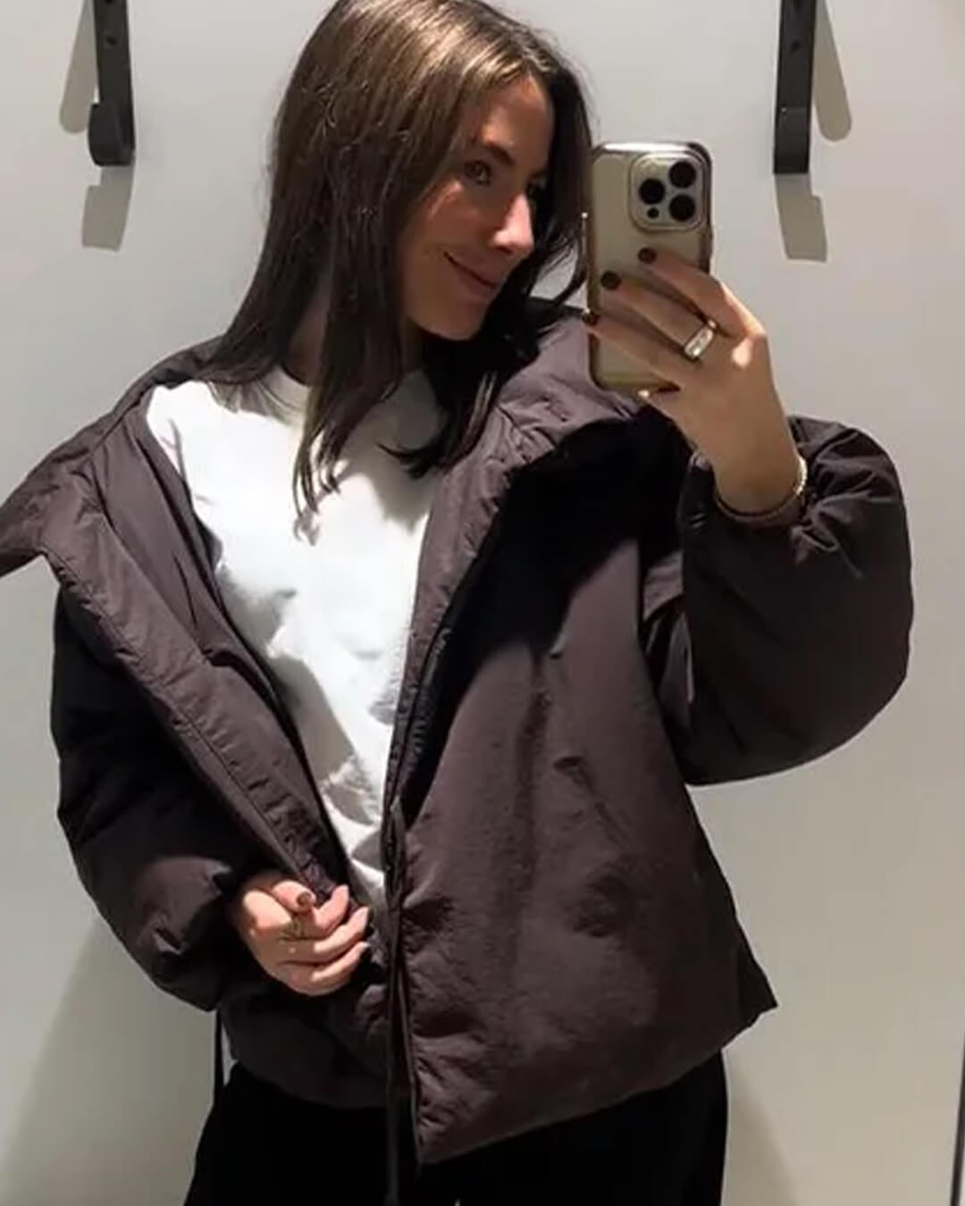 Suzy High Collar Tie-Up Puffer Jacket - Women's Fall and Winter Outerwear - Image 5
