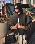 Zarina Zip Up Cropped Jacket - Women's Fall and Winter Outerwear - Image 2